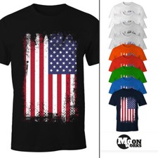 Herren T-Shirt - Amerika Flagge USA  - Comfort Fit MoonWorks®