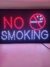 2/5 LED Leuchttafel, No Smoking, Werbeschild, Werbung, Reklame, Tafel