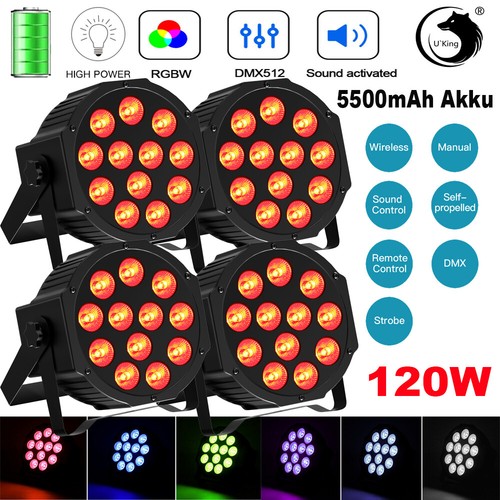 120w akku 12led par - 4x,