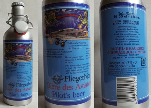 Alte alu bierflasche - bierflasche, engel