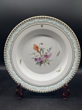 KPM Kurland Tiefer Teller, Dekor 74 ,1.Wahl, Blumen & Schmetterlinge - S.19 (4)