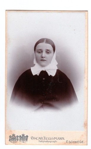 Cdv foto 1900 junge frau - cdv, 1900,