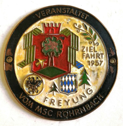 Plakette zielfahrt 1957 - zielfahrt,