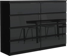 Kommode Sideboard - Schrank mit 8 Schubladen - Schubladenschrank - 120 cm
