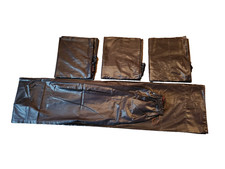 2 x Chintz  Deko - Schal  Übergardine blickdicht  Schwarz  Seidenglanz