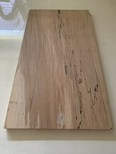 BUCHE Holz gestockt Brett Bohle Massivholz Drechselholz gehobelt 385x210x12 Epox