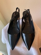 John Grey, edle Slingbacks, schwarz, Gr. 41