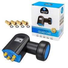 QUAD Quattro Switch LNB LNC LMB 4 fach TV Teilnehmer DIREKT FULL 3D 4K Ultra HD