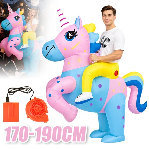 Aufblasbares einhorn kostüm - einhorn,