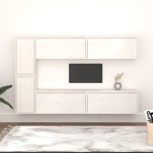 Schrank 6tlg massivholz - tv,