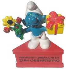 Schlumpf Schlümpfe Schleich Sockel Glückwunsch Geburtstag