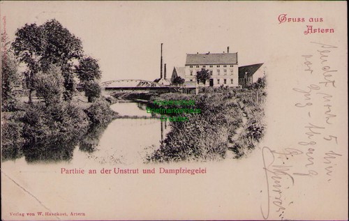 185786 gruss aus artern - ak,