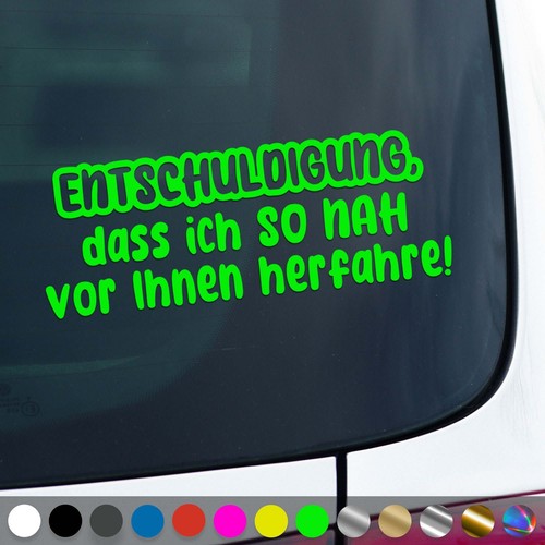 Entschuldigung aufkleber vor - aufkleber,