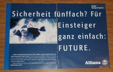 Seltene Werbung ALLIANZ FUTURE