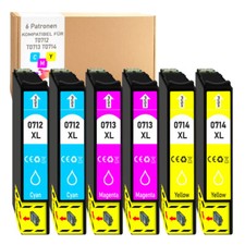 6x Druckerpatronen Farbe für Epson Stylus SX210 SX215 SX218
