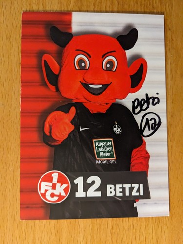 Maskottchenkarte betzi 1fc - maskottchenkarte,