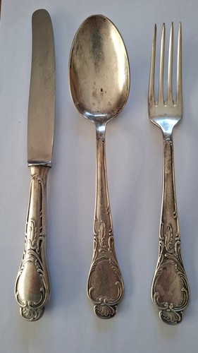 Silberbesteck gebraucht 5 - gebraucht, (5