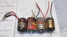 4x Tuningmotor 1/10 Kyosho Le Mans AP36, GM 18T & 2x Fighter maschine