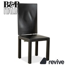 B&B Italia Arcadia Leder Stuhl Einzeln Schwarz Esszimmer