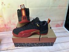 Nike Air Jordan 12 Low Rot Schwarz Gold Super Bowl LV DC1059-001 Größe 42 UK 7.5