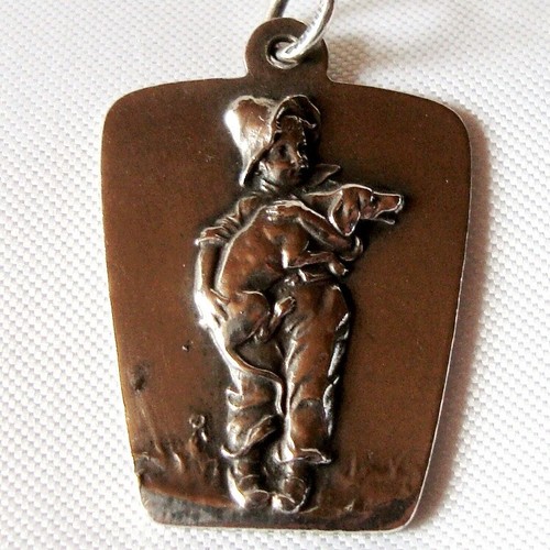 Art nouveau charm junge - charm, hunde