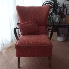 Ohrensessel aus den 50er/60er Jahren, Bezug nicht original, gut erhalten