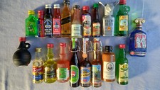 20 x Miniaturflaschen, Schnaps, Likör, Kurze, kleine Schnapsfläschchen