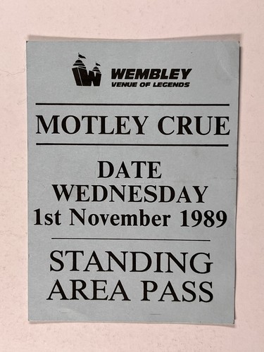 Motley crue ticket stehplatz - crue,