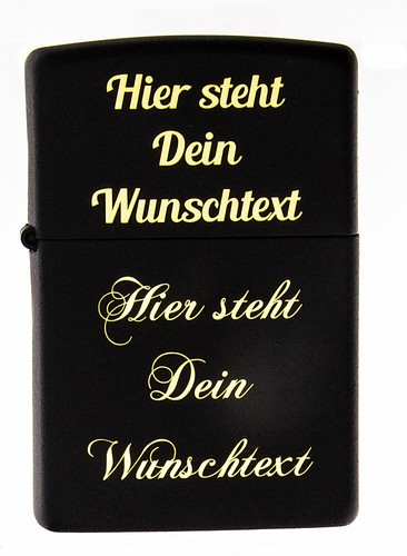 Zippo feuerzeug schwarz matt - zippo,