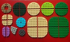 Lego Platten rund halbrund 2x2 3x3 4x4 3x6 6x6 4x8 11213 18980 30357 30565 6003