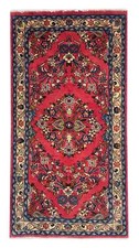 Teppich Sarough Handgeknüpft Perserteppich Orientteppich Tappeto Carpet 128x67cm