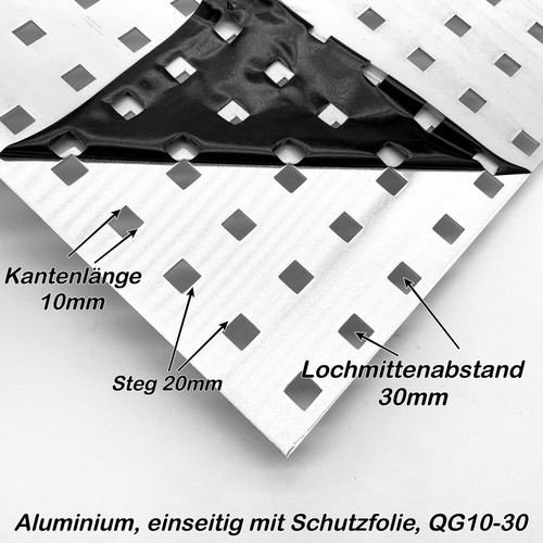 Aluminium lochblech qg10 - lochblech, qg10-30