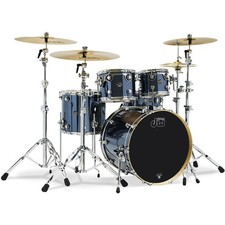 Schlagzeug DW Performance Finish Ply 22" Chrome Shadow Drum Set Drumset NEU