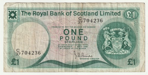 Royal bank scotland - bank, £1