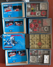 Fischertechnik, 4 (vier) Baukästen (Geometrie 3, ec2, em1,em2)