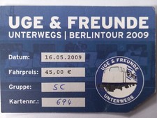 Ticket Fußball Berlintour 08/09 Hertha BSC - FC Schalke 04  Ultras Gelsenkirchen