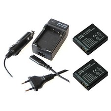 2x Akku Ersatzakku und Ladegerät für Sea & Sea DX-1G Sea & Sea DX-2G DB-60