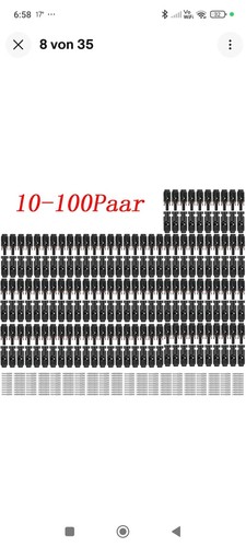 100x paar mc4 solarstecker - mc4,