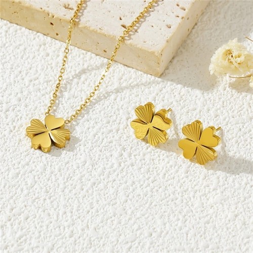 Schmuckset damen kleeblatt - schmuckset,