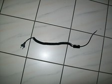 Netzkabel Spiralkabel schwarz Euro-Stecker an offenes Ende m Schnurschalter #27