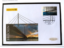 BRD 2018 FDC, EUROPA, Oberkasseler Brücke, Düsseldorf, Sonderstempel