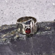 Granat Ring, 925er Silber