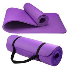 Yogamatte 10 mm dick Trainingsmatte Gym Workout Fitness Pilates Home rutschfest NBR