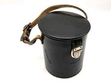 Meyer Optik Köcher schwarz ca.10x7,5cm Leder Objektivtasche universell Lens Case