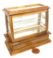 Puppenhaus Teakfarbe Glas Shop