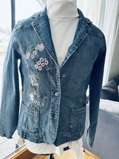 Jeansblaser mit Stickerei Gr