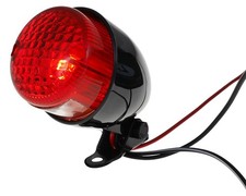 Rücklicht Mini TEXAS, schwarz glänzendes ABS Gehäuse, 55x55x85mm , Quad Mofa