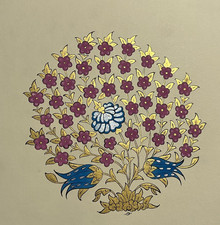 Handgemaltes Blumenmotiv –