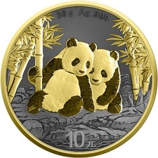 Silbermünze china panda 2026 - panda,
