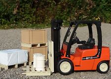 RC GABELSTAPLER Länge 28cm mit viel Zubehör + REGAL "Ferngesteuert 27MHz" 87865